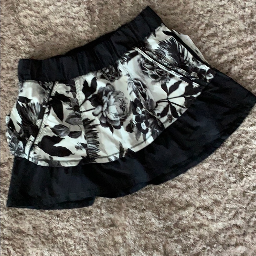 Lululemon brisk bloom parallel stripe run skirt 2